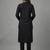 Black embroidered rayon kurta set
