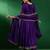 Royal purple vichitra embroidered kurta pant dupatta set