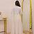 Off white chanderi silk blend embroidered anarkali kurta pant dupatta set