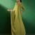 Olive green georgette embroidered kurta pant dupatta set
