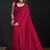 Magenta sequin embroidered work two tone satin silk saree