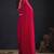 Magenta sequin embroidered work two tone satin silk saree