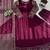 Wine georgette thread with sequin anarkali suit