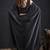 Black sequin embroidered work two tone satin silk saree