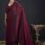 Maroon sequin embroidered work two tone satin silk saree
