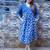  indigo mid-length dress