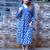  indigo mid-length dress