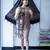 black kalamkari handblock printed knee length dress