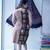 black kalamkari handblock printed knee length dress