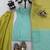 Mint green chinon silk thread with sequin palazzo suit