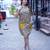 mustard ajrak handblock printed knee length dress