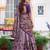 Purple Printed Tasar Silk Pleated Lehenga Choli for Women