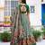 GreenTraditional Printed Tasar Silk Pleated Lehenga Choli for Women
