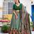 GreenTraditional Printed Tasar Silk Pleated Lehenga Choli for Women