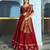Women Vichitra Silk Sequins & Thread Work Embroidered Lehenga Choli