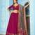 Women Vichitra Silk Sequins & Thread Work Embroidered Lehenga Choli