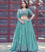 Georgette Sequins and Resham Work Lehenga Choli Set for Wedding & Festivals