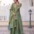 Olive green designer kurta sharara set with heavy embroidery and elegant dupatta style