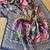 neavy blue digital printed and mirror dola silk saree