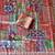 red digital printed and mirror dola silk saree
