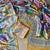yellow digital printed and mirror dola silk saree