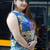 handblock patchwork crop top