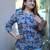 indigo kalamkari handblock printed cotton top