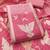 Pink jamdani silk blend dress material