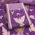 Purple jamdani silk blend dress material