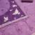 Purple jamdani silk blend dress material