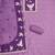 Purple jamdani silk blend dress material
