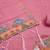 Pink jamdani silk blend dress material