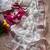 white golden embroidery with dori and sequins silk saree
