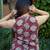 red kalamkari short top