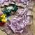 lavender golden embroidery with dori and sequins silk saree
