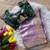 lavender golden embroidery with dori and sequins silk saree