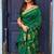 Green art silk saree with blouse