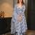 Grey printed Kurta bottom with dupatta