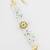 green enamel floral pearl bracelet