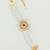 red floral motif pearl bracelet