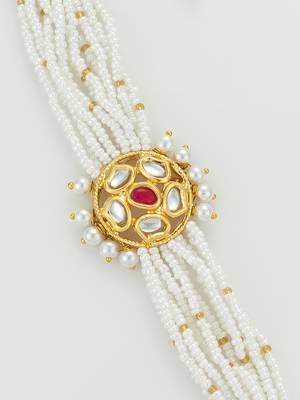 gold floral kundan bracelet 4