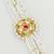 gold floral kundan bracelet
