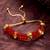 ruby red crystal kundan bracelet