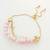 pink beaded layered bracelet
