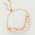 pink beaded layered bracelet