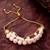 pink beaded layered bracelet