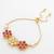 floral kundan adjustable bracelet