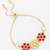 floral kundan adjustable bracelet