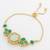 green stone hexagonal bracelet