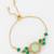 green stone hexagonal bracelet